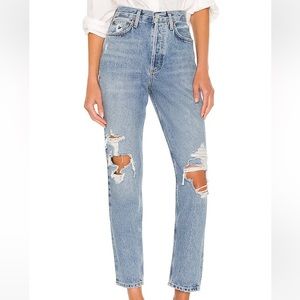 Agolde Fen High Rise Relaxed Taper in Wander Size 24